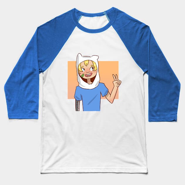 Finn the Human Baseball T-Shirt by piratesPencil